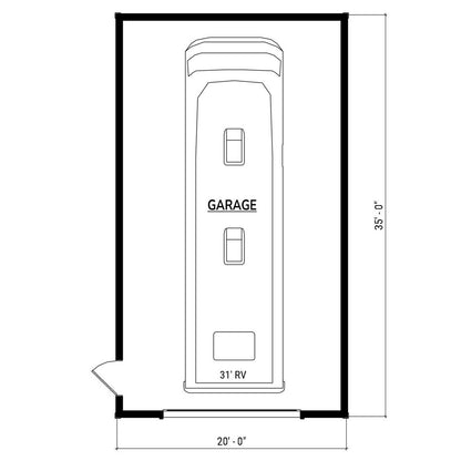The Norview (20'x35' Garage)