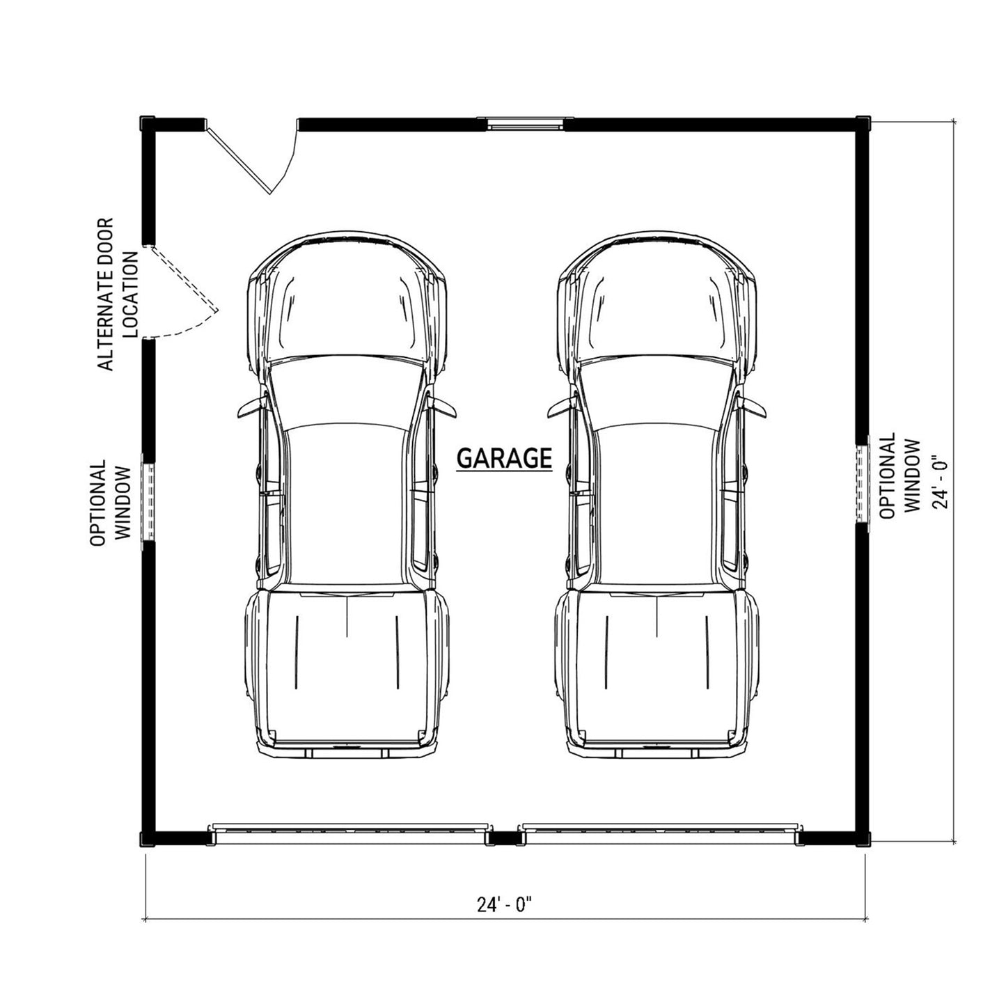The Eliza (24'x24' Garage)