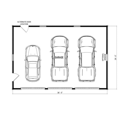 The Hampton (36'x24' Garage)