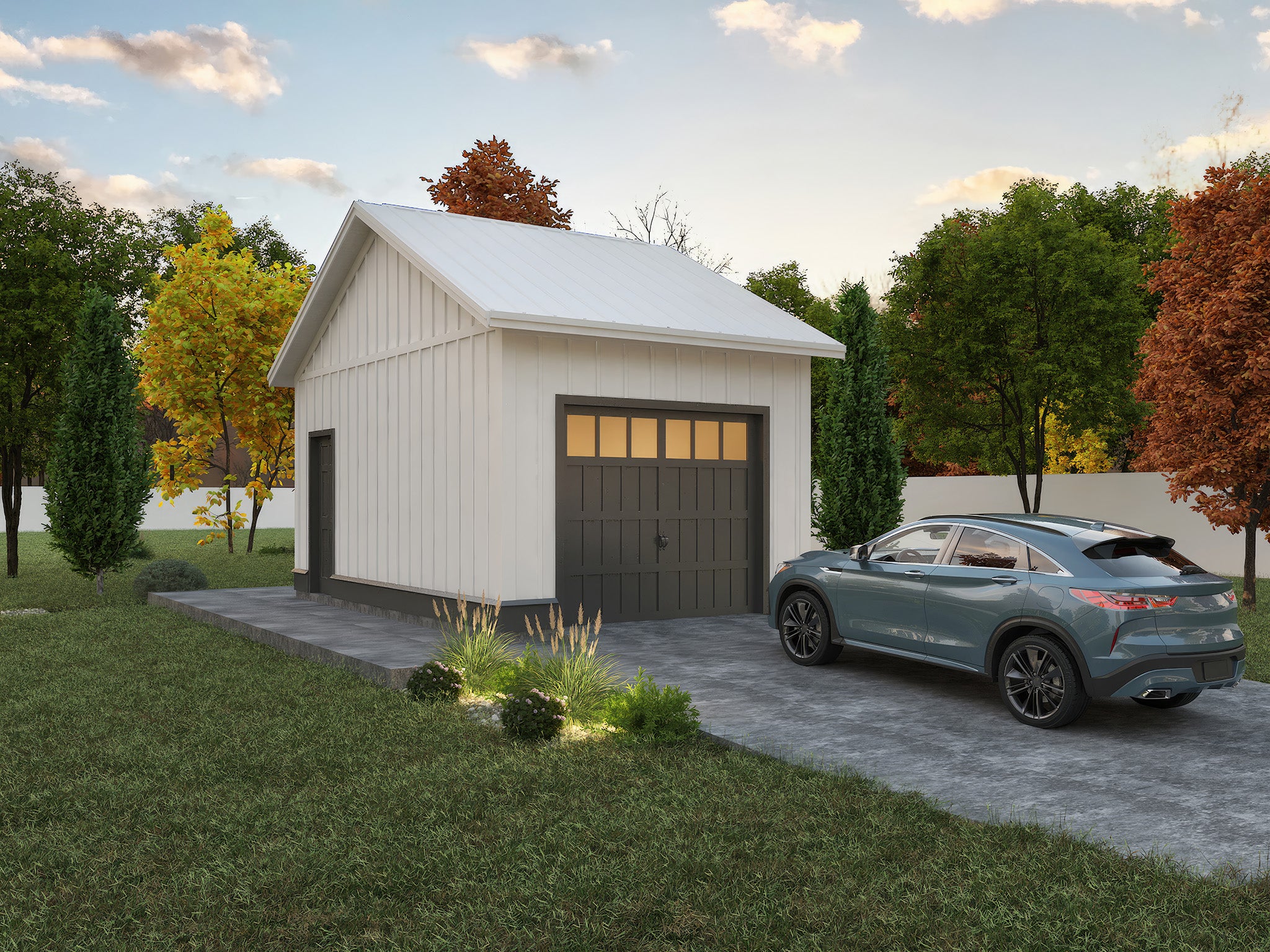 The Lee (12'x20' Garage) – The Garage Drafting Company