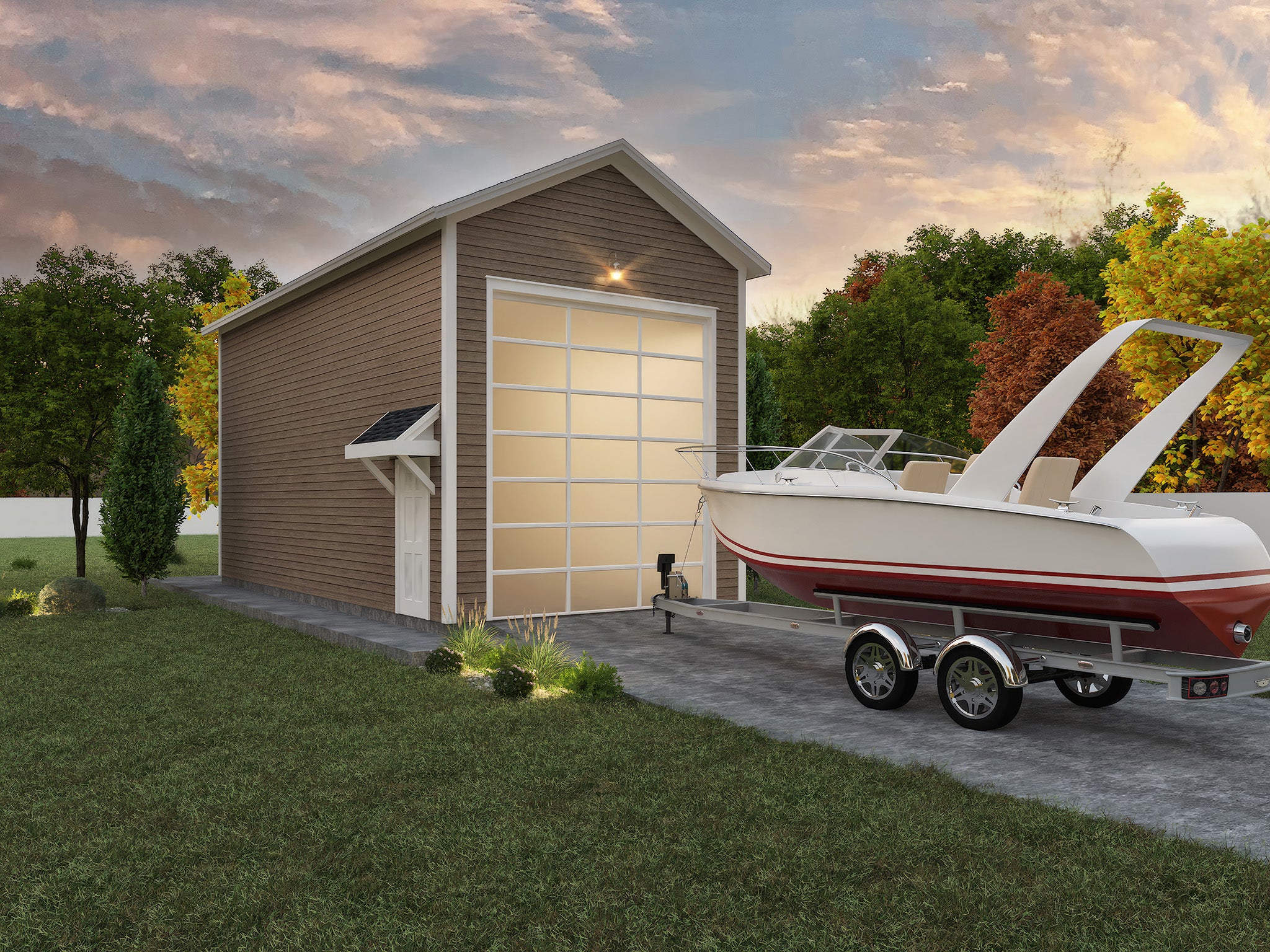 The Sandbridge (16'x35' Garage) – The Garage Drafting Company