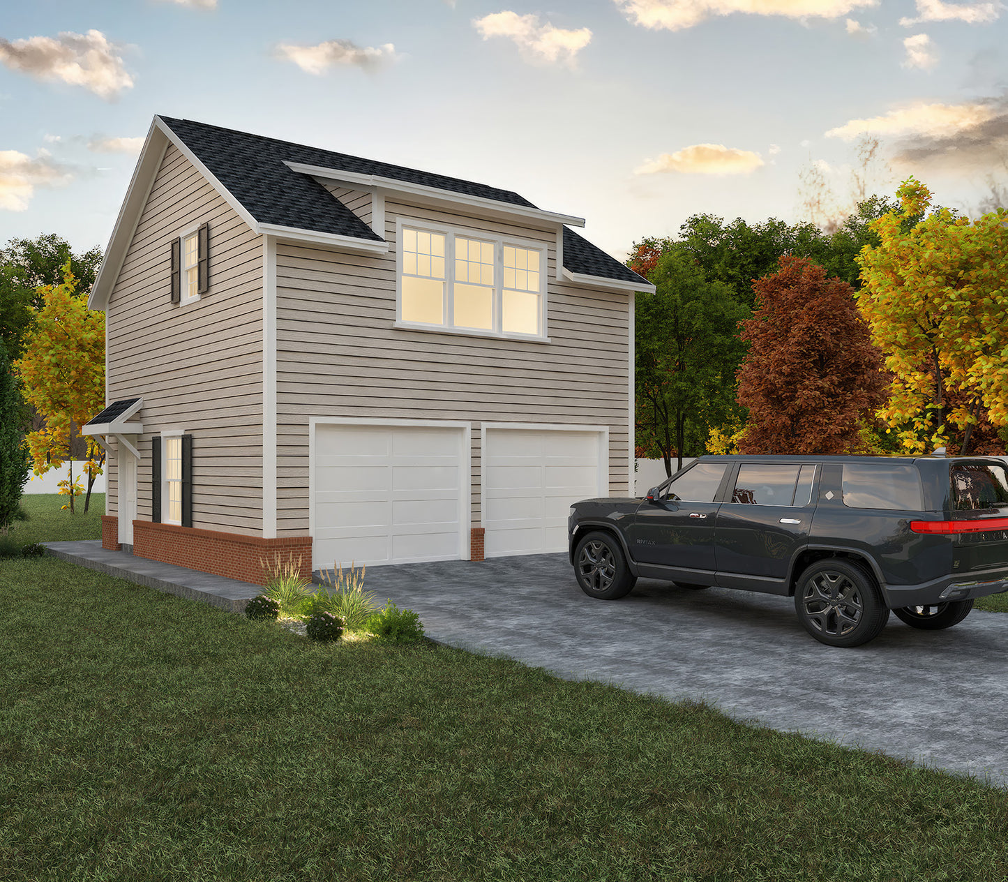 The Greenbrier (24'x24' Garage)