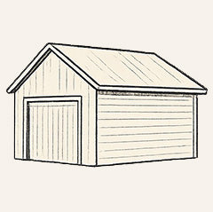 Simple garage icon